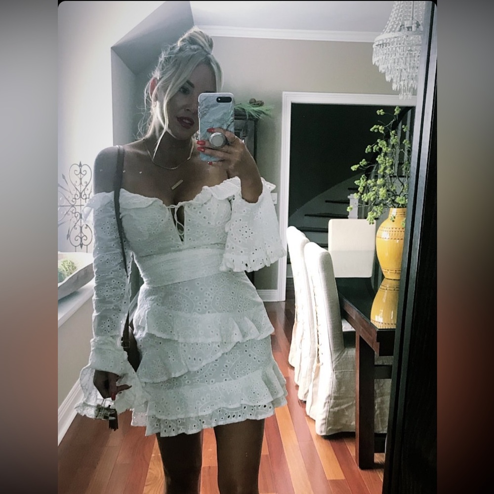 Sabo skirt white summer dress